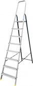 Лестница-стремянка Алюмет AMS7808 (40*20, усиленная, 8-и ступ., алюминий/сталь)