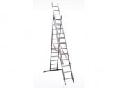 Лестница алюм. 3-х секц. 310/736/315 см 3х12 ступ. 20,4кг  NV3230 Новая Высота (макс. нагрузка 150кг)