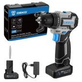 Дрель-шуруповерт аккумуляторная DEKO Sharker 20V PRO
