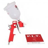 Краскопульт пневматический P.I.T. , 50PSI, сопло1,5мм, бак 0,6л, краска300мл/мин, 190л/мин