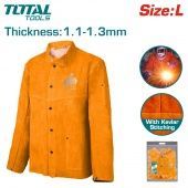 Куртка сварщика кожаная L TOTAL TSP20103