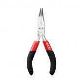 Длинногубцы мини изогнутые P.I.T. ADVANCE HPLR06-0115B, 115 мм, сталь CR-V, 63HRC, пружина