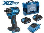 Аккумуляторный ударный винтоверт BULL CID 2218 Xcase, XLTpro, SET (2х4 А*ч)