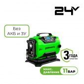 Компрессор автомобильный аккумуляторный Greenworks ACG301 24В / 12В (без АКБ и ЗУ) 3400807