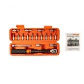 Набор бит с динамометрическим ключом MAXPILER MTW-18-SET (18 предметов, 1/4", 2-24 Нм)
