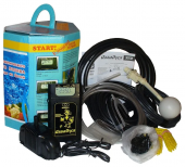 Система автоматического капельного полива от емкости, без давления (самотеком) "АкваДуся Start ЖКИ" на 50 растений