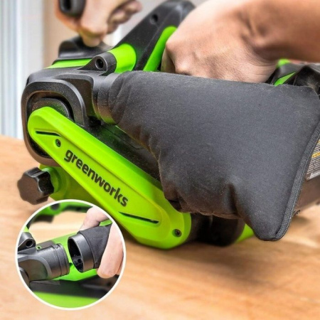 Ленточная шлифовальная машина аккумуляторная Greenworks G24BS (1АКБ 2,0Ач +ЗУ) 3100607CUA