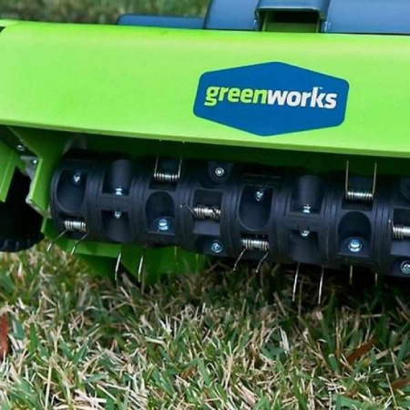 Аэратор-скарификатор аккумуляторный GreenWorks GD40SC38IIK4 (1АКБ 4,0А/ч + ЗУ) 2517607UB