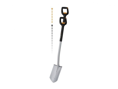 Лопата штыковая телескопическая закругленная Xact FISKARS