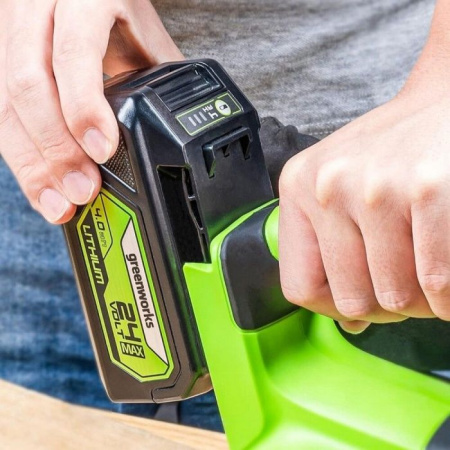 Ленточная шлифовальная машина аккумуляторная Greenworks G24BS (1АКБ 2,0Ач +ЗУ) 3100607CUA