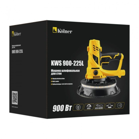 Шлифовальная машина для стен и потолков Kolner KWS 900-225L
